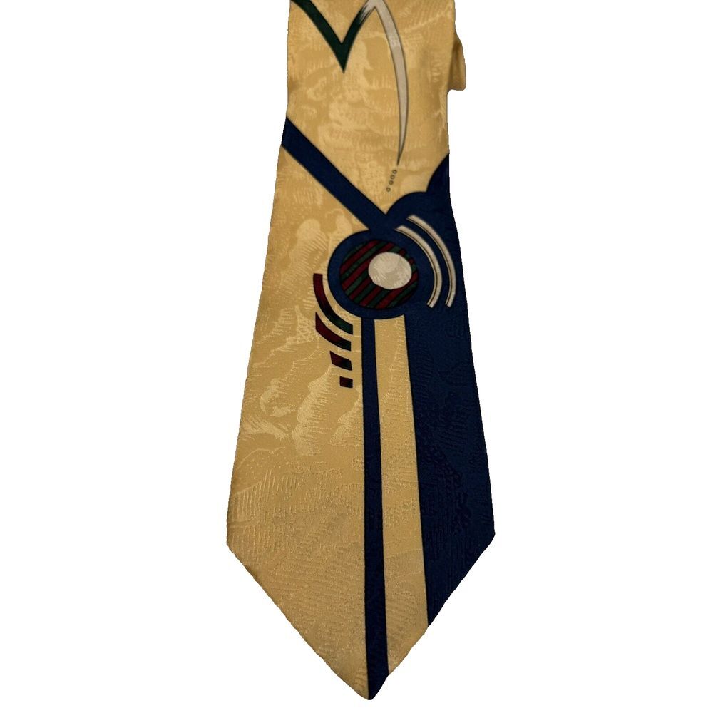 Vintage JOHN WEITZ     100% Silk Tie        Made in USA       Abstract Geometric